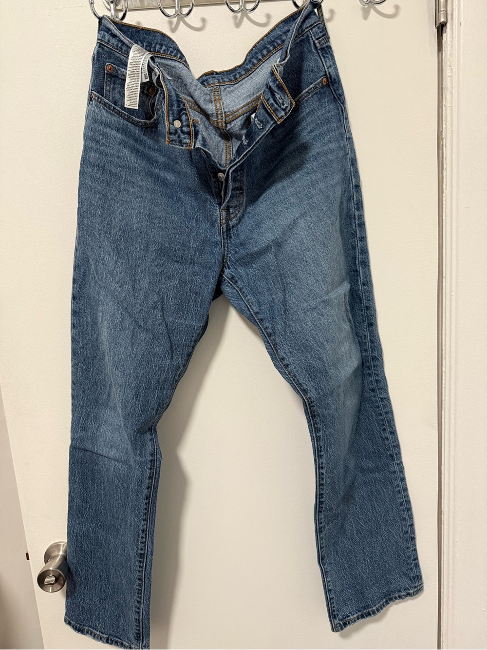 Levi's Straight Leg Blue Denim Jeans